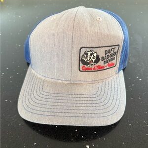 Daft Badger Brewing Gray and Blue Cap